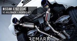 REMARK Nissan 370Z V1 Axleback + Midpipe Kit