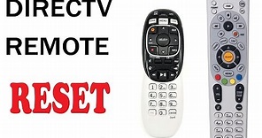 How to reset DIRECTV REMOTE