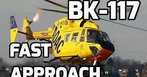 BK-117 Helicopter: Fast Approach Landing & Backward Take-off!!!