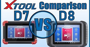 XTOOL D7 vs D8 Comparison. Differences Between These Two Diagnostic Scan Tools