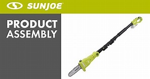 24V-PS8 - Sun Joe 8-Inch IONMAX Cordless Telescoping Pole Chainsaw - Assembly Video