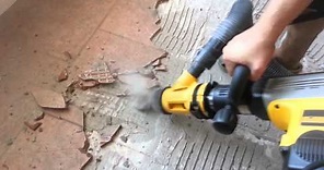 Chipping Tile - Dewalt D25891 & Dust Extraction