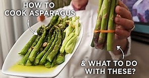 How to cook Asparagus - quick and easy way - with tips on using the end pieces