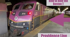 How to ride on the Boston T | MBTA Commuter Train | Boston to Providence | Station Look Around
