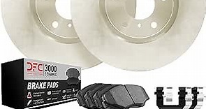 Front - Dynamic Friction Company Brake Rotors with 3000 Ceramic Brake Pads and Hardware Kit 6312-67024