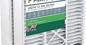 Filterbuy 16x20x5 Air Filter MERV 13 Optimal Defense (2-Pack), Pleated HVAC AC Furnace Air Filters Replacement for Honeywell FC100A1003 (Actual Size: 15.38 x 19.75 x 4.38 Inches)