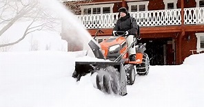 Husqvarna tractors - how to attach snow thrower