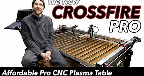 The new Crossfire PRO CNC plasma table from Langmuir systems