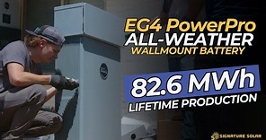 EG4 PowerPro WallMount All-Weather 14.3 kWh Battery with 18kPV Hybrid Inverter Spotlight