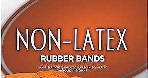 Alliance Rubber 37646#64 Non-Latex Rubber Bands, 1 lb Box Contains Approx. 380 Bands (3 1/2 x 1/4 , Orange)