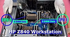 HP Z840 Workstation Review & Overview | Memory Install Tips | How to Configure HPE System | Gaming