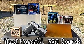 The Most Powerful .380acp Ammo You Can Buy - Ballistic Gel Test