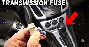 AUTOMATIC TRANSMISSION FUSE LOCATION REPLACEMENT FORD FOCUS MK3 2012-2018