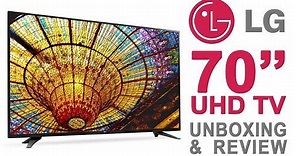 LG 70 UHD 4K TV - Unboxing & Review