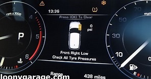 How to Reset Low Tyre Pressure Light (TPMS)