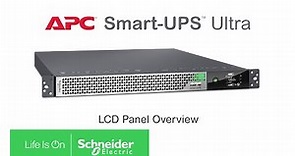 APC Smart-UPS Ultra 3kW - How to navigate through LCD main panel