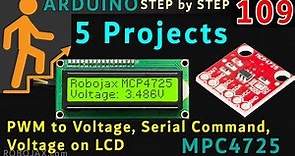 Output DC or AC Voltage using MCP4725 DAC with LCD and PWM to Voltage Converter with Arduino