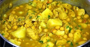 Curry Chicken With Chickpeas & Potato - Chris De La Rosa