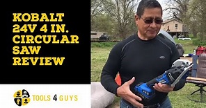 Kobalt 24v 4 in. Circular Saw Review In Action