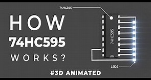 How 74HC595 Shift Register Works ? | 3D animated 🔥