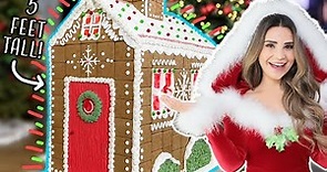 Making a *GIANT* Gingerbread House For 24 Hours!