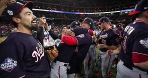Washington Nationals final 2019 World Series out raw video from field!