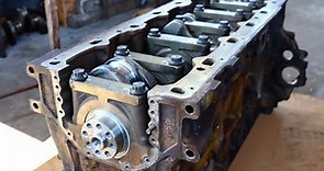 DD15 engine crankshaft replacement installation process step by step freightliner cascadia