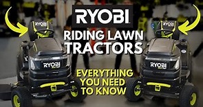 RYOBI 80V HP Brushless 42” and 46” Lithium Electric Riding Lawn Tractors