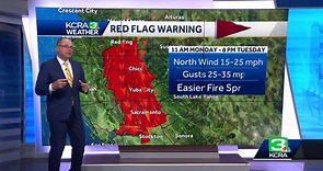 Fire danger increases across NorCal on Monday, Tuesday