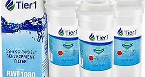 Tier1 836848 Refrigerator Water Filter 3-pk | Replacement for Fisher & Paykel 836848, 836860, WF296, EFF-6017A, E402B, E442B, E522B, RF90A180DU, Fridge Filter
