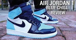 Air Jordan 1 Blue Chill UNC Patent Leather Review & On Feet