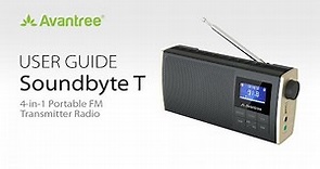 Avantree Soundbyte T: How to Use This 4-In-1 Portable FM Transmitter Radio - User Guide