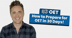 How to Prepare for OET in 30 Days!