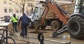 Flooding In Center City After A Water Main Break