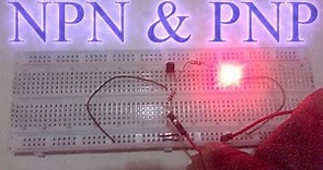 NPN & PNP transistor as switches | BC-547 & BC-557 transistor