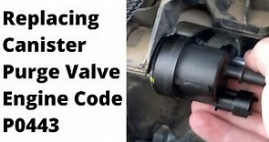 Replacing a Vapor Canister Purge Valve - Engine Code P0443
