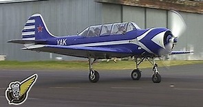 Throaty Radial Engined Yak-52 Aerobatics