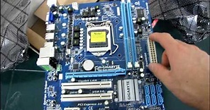 Gigabyte H55M-S2 H55 Core i3 DDR3 Motherboard Unboxing & First Look Linus Tech Tips