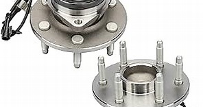 Front Wheel Hub Assembly 515054 Wheel Bearing fit 1999-2012 Chevy Sierra GMC Silverado Cadillac Replacement for 6 Lugs Wheel Hubs with ABS Fits ONLY 2WD