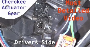 Drivers side actuator replacement 2012 Jeep Grand Cherokee replace Cam gear 68214880AA, 92601331
