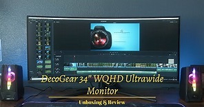 DecoGear 34 inch Ultrawide WQHD Monitor Unboxing and Review