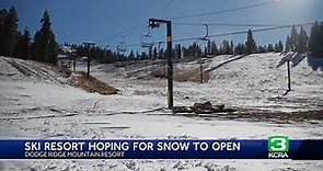 Dodge Ridge Ski Resort uses snow guns to jumpstart season