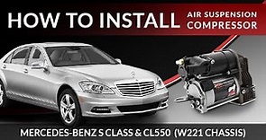 Mercedes-Benz S & CL Class AIRMATIC (W221) Air Suspension Compressor Install 136M-20
