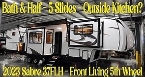 Front Living Fifth Wheel 2023 Sabre 37FLH by Forestrive RVs @ Couchs RV Nation All About RVs Review