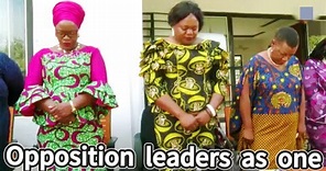 Female Opposition Leaders call for a agent press briefing to address the nation