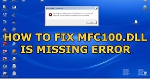 How To Fix mfc100.dll Is Missing From Your Computer (Easy Solution)