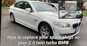 How to replace Spark plugs N20 528i BMW (2.0 turbo) Detailed guide 2012-2018