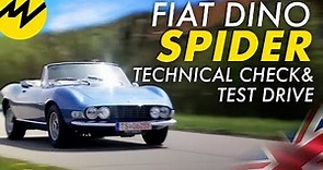 Fiat Dino Spider technical check and test drive | Motorvision International