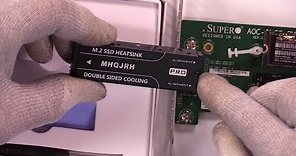 Install and Test MHQJRH M.2 2280 SSD HeatSink, Thermal Silicone pad for PCIE NVMe M.2 SSD