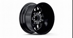 RockTrix RT110 17 inch Wheel Compatible with 2009-2024 Ford F150 17x9 6x135 Wheels (-12mm Offset, 4.5in Backspace) 87.1mm Bore, Black Wheels, Also fits 2022+ Bronco Raptor Rims